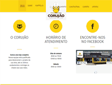 Tablet Screenshot of corujaomateriais.com.br